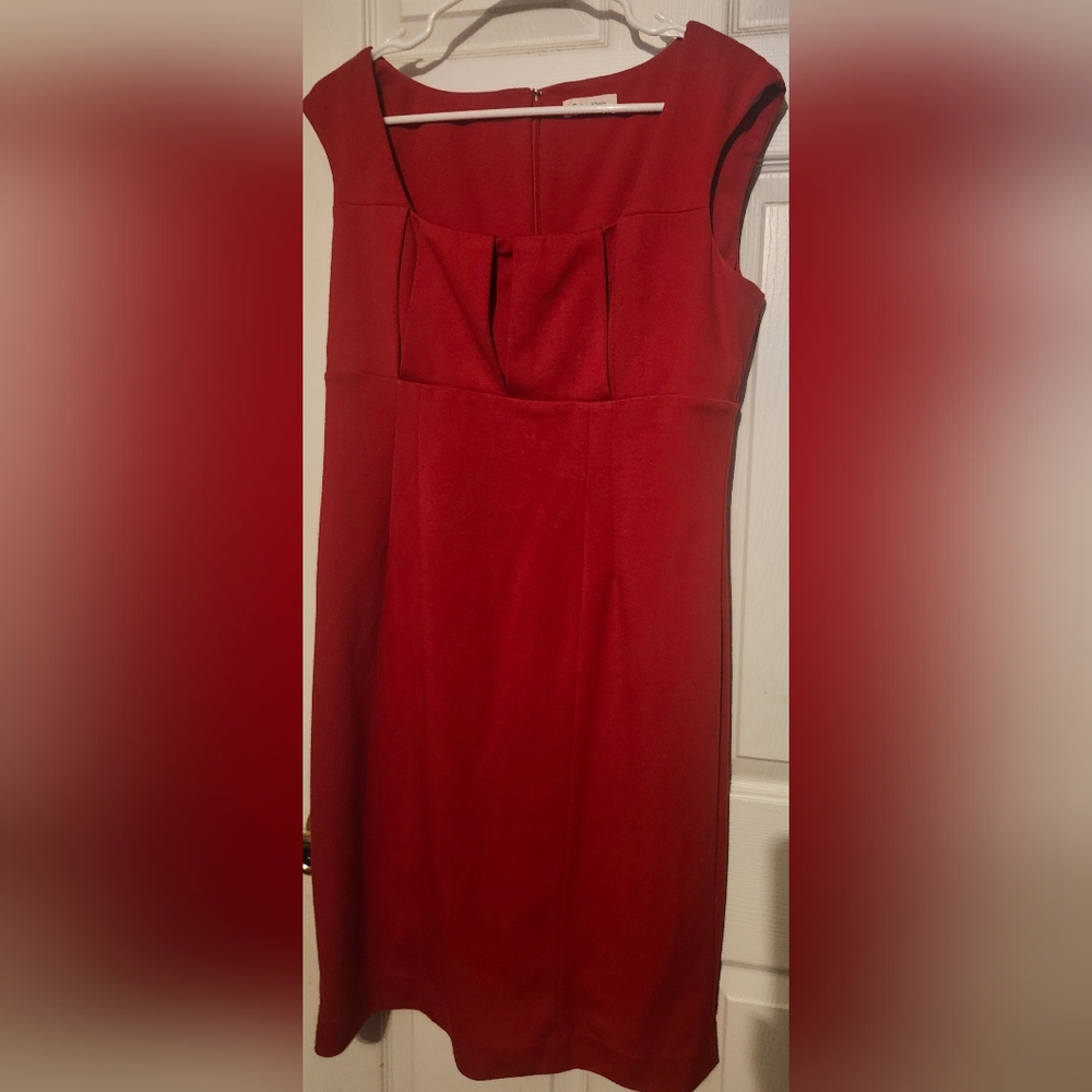 Calvin Klein Sleeveless Scarlet Dress